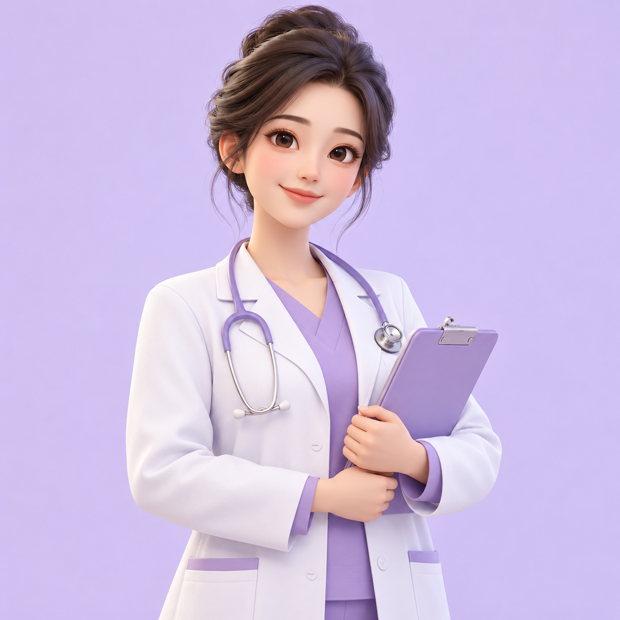 卡通医生形象示意